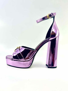 VERSACE Lilla Crystal Medusa Sandals | Size 10